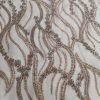 Net Hand Work with Moti, Sequins, katdana thread work